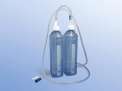 Two-Bottle Complete Set, with lip valve and tapered connector