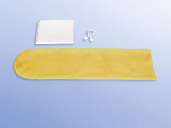 Protective Cover for ultrasound probes, latex, sterile, radiology, closure clamp, cable protection