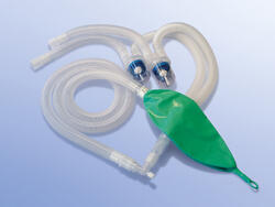 Respiration Circuit, extendible, water traps (non-central), breathing bag