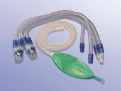 Respiration Circuit, smooth bore tube, water traps (central), breathing bag