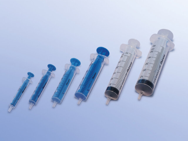 Syringe, 2-piece, blue