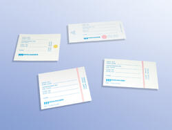 Container labels, self-adhesive