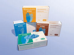 Nitrex Examination Gloves, powder-free, blue